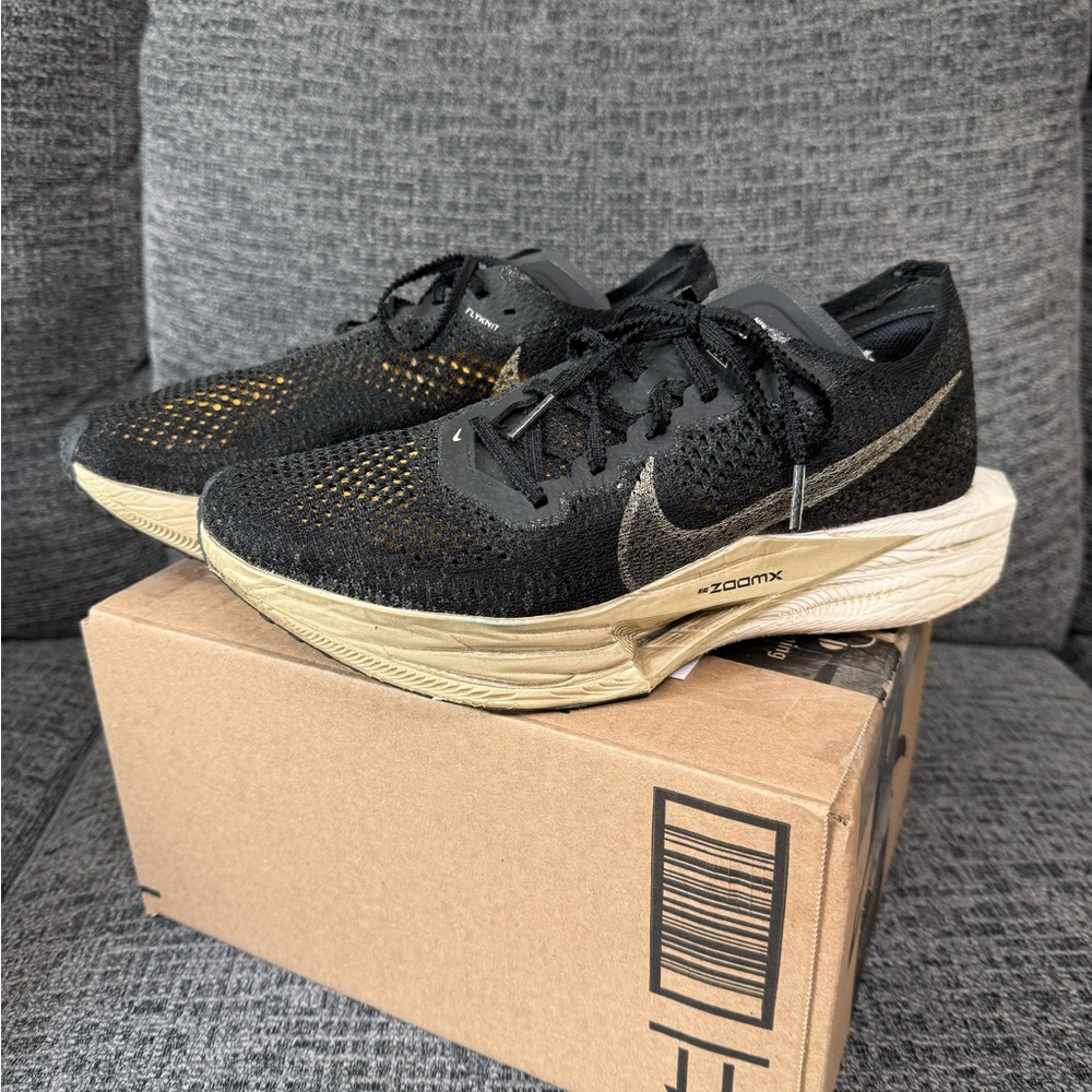 Nike Black and Beige Vaporfly3